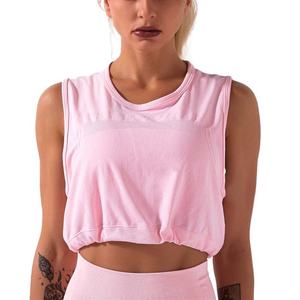 Camiseta Deportiva Personalizada con Logotipo para Mujer, Top de Gimnasio sin Mangas, Chaleco de Entrenamiento de Verano, Camiseta sin Mangas con Parte Inferior Elástica - Product Image 4