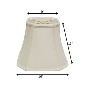 HMS 16 \ "paralume con campana quadrata obliqua Monay Shantung eleganti cover e sfumature - Product Image 6