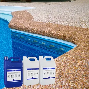 Bãi đậu xe Pebble tầng Bìa bê tông Patio lớp phủ chất lỏng lớp phủ epoxy nhựa chất lỏng nhớt sơn