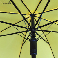Parapluie droit semi-automatique YS-1100 à ouverture automatique et fermeture manuelle, avec logo personnalisé imprimé, design tendance, en tissu polyester imperméable