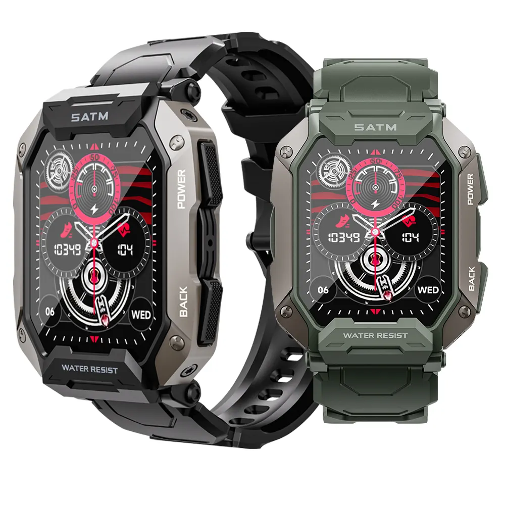 Nuovo aggiornamento C20plus Smart watch Sport per sport all'aria aperta bussola 1.81 pollici 1ATM impermeabile 410mAH per gli uomini BT call smartwatch