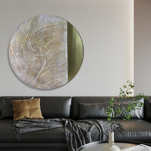 Decoración moderna para el hogar, arte de pared 3D abstracto, arte de medios mixtos, textura de pintura, arte sobre <span class=keywords><strong>lienzo</strong></span> - Product Image 3