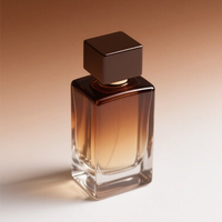 Nouveau design de flacon de parfum en verre carré personnalisé de luxe avec boîte de luxe flacon de parfum vaporisateur vide de 30ml 50ml