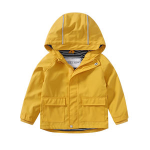 OEM अनुकूलन बच्चों लड़कों और लड़कियों आउटडोर बारिश जैकेट पु निविड़ अंधकार बच्चों बरसाती रेनकोट बच्चों - Product Image 2