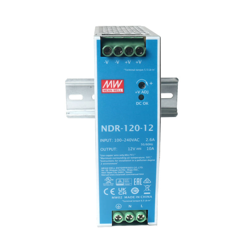 Mean Well NDR-75/120/240/480 12V 24V 48V Din Rail Power Supply 75W 120W 240W 480W 5A 10A 20A Meanwell Switching Power Supply