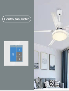 L8-HF Smart Life WiFi Mesh Dokunmatik Panel 10A Cam Akıllı Fan Anahtarı AB - Product Image 2