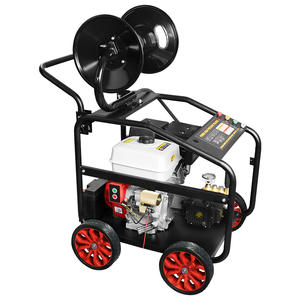 Laveuse à gaz haute pression 35Mpa du fabricant 18HP avec pompe AR <span class=keywords><strong>Machine</strong></span> de nettoyage à eau froide à essence Nettoyeur de canalisations d'égout - Product Image 3