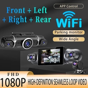 Nueva Cámara para Auto W2 de 4 Canales 1080P con WiFi, GPS y Pantalla de 3 Pulgadas, DVR Delantera, Trasera e Interior para Vehículo - Product Image 2