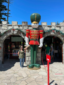 Sculpture en résine de fibre de verre <span class=keywords><strong>rouge</strong></span> <span class=keywords><strong>et</strong></span> verte en gros, décoration extérieure, <span class=keywords><strong>casse</strong></span>-<span class=keywords><strong>noisette</strong></span> de Noël en résine, statue de soldat - Product Image 4