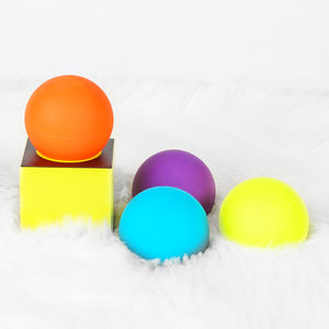 LADYGLOWカスタムロゴフィットネス筋肉顔シリコンマッサージローラーボール - Product Image 1