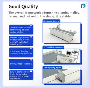 배너 헤밍 용 컨베이어가있는 다기능 커튼 헤밍 기계 - Product Image 4