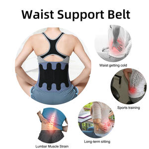 Soporte <span class=keywords><strong>Lumbar</strong></span> Ajustable de Nailon Transpirable 2026, Protector de Cintura <span class=keywords><strong>con</strong></span> Correas Cómodas - Product Image 4