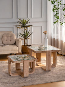 Tavolino <span class=keywords><strong>da</strong></span> caffè in legno per casa, - Product Image 3