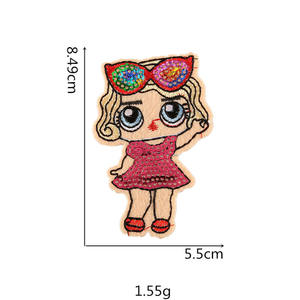 Toppe ricamate su misura per bambole di cartone animato per abbigliamento - Product Image 5