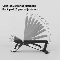 Banc de musculation multifonctionnel commercial et bancs et supports professionnels pour hommes, banc de fitness réglable pour la maison