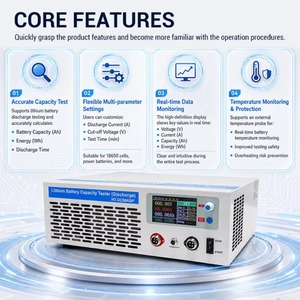 Testeur <span class=keywords><strong>de</strong></span> capacité <span class=keywords><strong>de</strong></span> batterie à tension et courant réglables HT-DC50ABP 5-120V 50A 6000W Modes <span class=keywords><strong>de</strong></span> décharge <span class=keywords><strong>CV</strong></span>/Temporisé/Capacité pour Lithium - Product Image 5