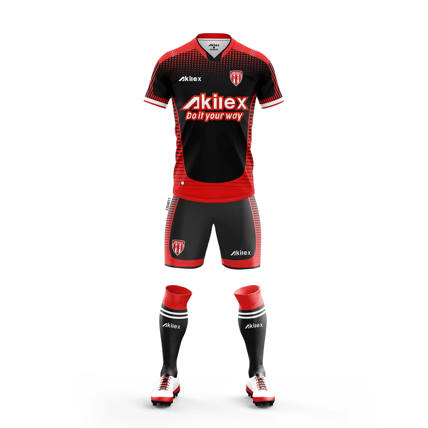 2023 Akilex Sporty Teamwear100高品質ポリエステルSoccerWearプロフェッショナルカスタムデザイン昇華メンズサッカーTシャツ