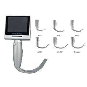 Vídeo laringoscópio portátil reutilizáveis <span class=keywords><strong>6</strong></span> lâminas conjunto com câmera videolaringoscopio médico para intubação anestesia - Product Image 1