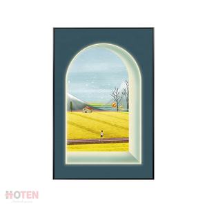 Décoration intérieure moderne peinte à la main peinture à l'huile <span class=keywords><strong>paysage</strong></span> de <span class=keywords><strong>mer</strong></span> toile fenêtre mur Art photo - Product Image 5