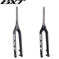 29er MTB Mountain Rigid Bicycle Front Suspension Fork With 100*15mm Thru Axle Full Carbon Fiber Fork