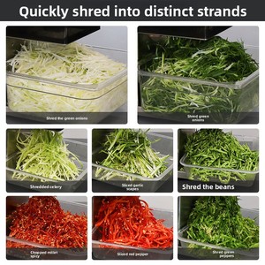 Máquina Cortadora y Trituradora de Vegetales Eléctrica Industrial Comercial <span class=keywords><strong>para</strong></span> Picar Fino <span class=keywords><strong>Ajos</strong></span>, Chiles, Apio y Cebollines - Product Image 3