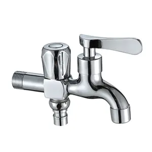Rubinetto per Lavatrice con Doppia Uscita dell'Acqua, Rubinetto per Lavaggio, Rubinetto <span class=keywords><strong>da</strong></span> Giardino Esterno, Rubinetto per <span class=keywords><strong>Bidet</strong></span>, Accessori per il Bagno - Product Image 1