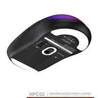 Pabrik kustom ultra ringan ergonomis 2.4ghz 6d tinggi dpi 30000 300mah dual mode led rgb kabel nirkabel komputer Mouse Gaming