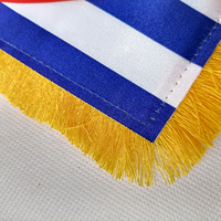 Impression personnalisée petits mini drapeaux suspendus promotionnels bannières drapeaux du monde montés sur voiture divers pays drapeaux publicitaires
