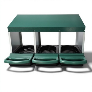 Caja de Nidificación de Alta Calidad con 3 Orificios para Gallinas, Caja para Poner Huevos para Gallinero de Jardín - Product Image 6