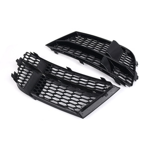 Rejilla de faro antiniebla tipo panal para Audi A3 S3, cubierta de parachoques delantero ABS negra, pieza de mejora retro para modelos 2017 2018 2019 D185D189 - Product Image 3