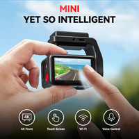 Système de suivi Redtiger Dealer F4 4K Mini, boîte noire de voiture, enregistreur vidéo double objectif, écran tactile, vision nocturne, capteur de stationnement 24h/24