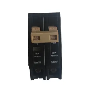 Kampa 2P 40A CH plug in mini circuit breaker black MCB for south American market