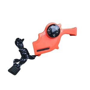 Vente en gros de survivants en plein air avec sifflet de survie à décibels élevés thermomètre à boussole sifflet multifonctionnel - Product Image 2