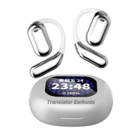 Nouveaux Écouteurs AI LCD Ows Traduction Vocale Instantanée en Ligne, Écouteurs Traducteurs AI en Temps Réel, 144 Langues
