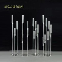 Taille personnalisable bougeoirs transparents lanternes bocaux à bougies pour mariage décorations pour la maison pièce maîtresse de table LED décoration de table