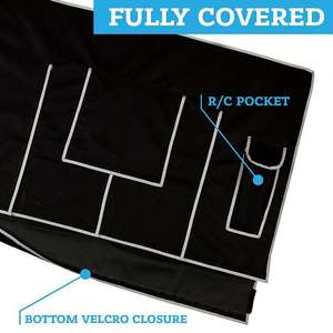 Outdoor Remote <b>TV</b> Cover 40" 42" 43" Universal Weatherproof Protector for Flat Screen <b>TVs</b> Decor Most <b>TV</b> <b>Mounts</b> and <b>Stands</b> Black - Product Image 3