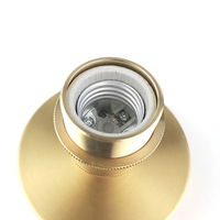 Base de lampe de plafond en cuivre E27, tête de lampe en céramique, base en laiton, support de lampe à montage en surface