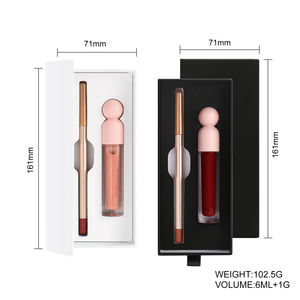 ชุดลิปสติกแบบ <span class=keywords><strong>2</strong></span> in 1 ขายส่ง รับผลิตแบรนด์ส่วนตัว เครื่องสำอางวีแกน กันน้ำ ลิปสติกแบบกำหนดเอง ลิปไลเนอร์ ลิปกลอส ชุดลิปคอมโบ - Product Image 5