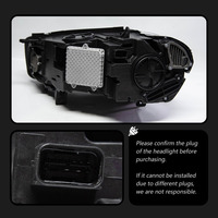 Conjunto de faros delanteros LED Angel Eyes premium para BMW X5 F15 2014-2018 con señal de giro dinámica DRL, Plug and Play, piezas de automóvil