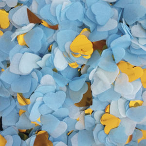 Coriandoli a Cuore Rossi e Argento in Foglio, Coriandoli Biodegradabili Lucidi per Cannoni, Ricarica per Matrimoni e Feste di Rivelazione del Sesso - Product Image 6