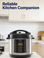 Cuisinière à pression électrique programmable avec écran LED, commande numérique, boîtier en acier inoxydable, capacité de 6 L, 18 fonctions en 1 pour la maison