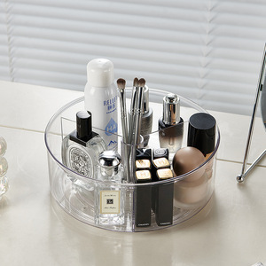 Cao minh bạch sinh thái thân thiện đứng loại nhựa <span class=keywords><strong>Turntable</strong></span> tổ chức với xoay khay và chia ngăn - Product Image 4