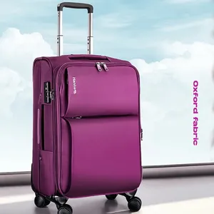 Hanke strapazierfähiger nylonstoff wasserdichte reisetaschen koffersets trolley gepäck mit rädern koffer
