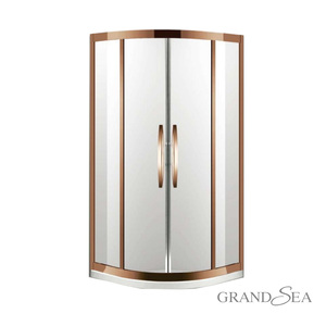 Mampara de Ducha Curva Personalizada de <span class=keywords><strong>Vidrio</strong></span> Templado para <span class=keywords><strong>Baño</strong></span>, Cabina de Ducha Esquinera Portátil - Product Image 2