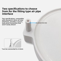 Disque diffuseur d'air à nano-bulles super silencieux, microporeux, pour aquarium, oxygénateur à haute teneur en oxygène dissous, accessoires de pompe