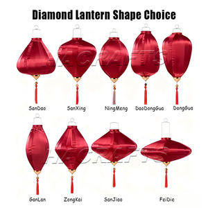 Lanternes en soie chinoises au <span class=keywords><strong>prix</strong></span> d'usine, nouveau design, lanternes en soie diamant, forme de soucoupe <span class=keywords><strong>volante</strong></span>, différentes couleurs - Product Image 6