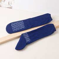 Chaussettes d'hôpital jetables d'automne, antidérapantes, respirantes, écologiques, à double face, à motif de points, pour prévention des chutes chez les personnes obèses