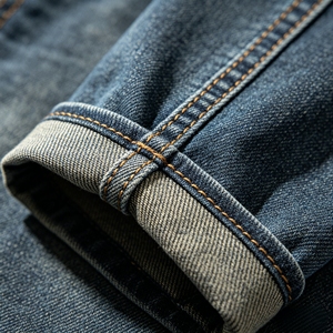 Máquina de coser industrial automática de cama cilíndrica TS-63972-D4 para dobladillos de pantalones, mangas y puños de jeans - Product Image 5