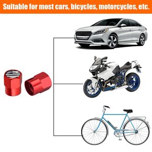 Capuchon de valve de pneu de voiture 11x9mm en cuivre universel pour moto électrique et voiture avec dessus rouge - Product Image 2