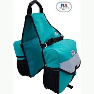 Muestras gratis de alforjas de cuerno para caballos; Alforjas para montar a caballo en senderos para selles de equitación western y de resistencia; Doble costura - Product Image 2